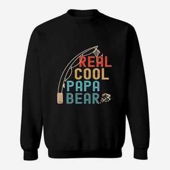 Papa Bear Fishing Reel Cool Papa Bear Sweat Shirt - Seseable