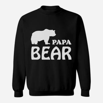 Papa Bear Simple Art, best christmas gifts for dad Sweat Shirt - Seseable