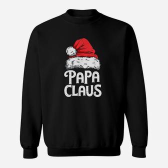 Papa Claus Christmas Dad Santa Family Matching Pajamas Xmas Sweat Shirt - Seseable