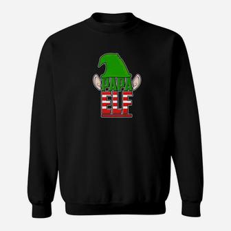 Papa Elf Christmas Dad Daddy Grandpa Santa Elves Sweat Shirt - Seseable