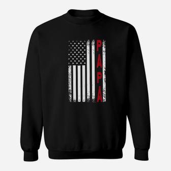 Papa Flag Fathers Day From Sons Or Daugheter Sweat Shirt - Seseable