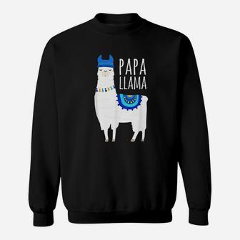 Papa Llama, best christmas gifts for dad Sweat Shirt - Seseable