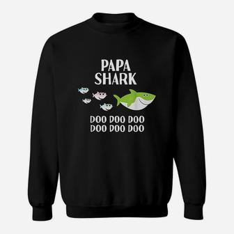 Papa Shark Doo Doo Christmas Christmas Gifts Sweat Shirt - Seseable