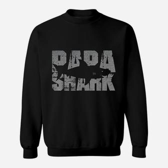 Papa Shark Funny Shark, best christmas gifts for dad Sweat Shirt - Seseable