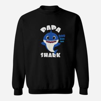 Papa Shark Sweat Shirt - Seseable