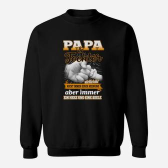 Papa & Tochter Partnerlook Sweatshirt, Stolzer Vater Geliebte Tochter Herz Tee - Seseable