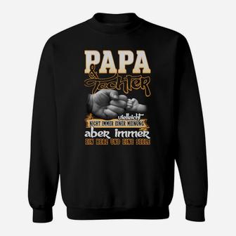 Papa und Tochter Herz an Herz Verbundenheits-Sweatshirt, Einzigartiges Familien-Design - Seseable