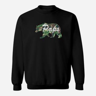 Paps Bearfunny Camping Summer Fathers Day Sweat Shirt - Seseable
