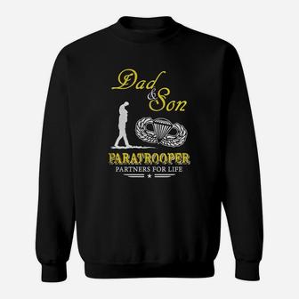 Paratrooper Dad And Son Sweat Shirt - Seseable