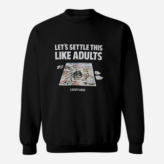 Parker Brothers Candy Land Let's Settle This Like Sweat Shirt - Seseable