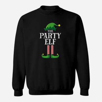 Party Elf Matching Family Group Christmas Party Pajama Sweat Shirt - Seseable