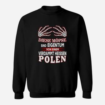 Patriotisches Polen-Sweatshirt mit Spruch, Nationalstolz Design - Seseable