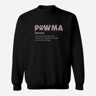 Pawma Definition Mama Grandma Aunt Dog Lovers Sweat Shirt - Seseable
