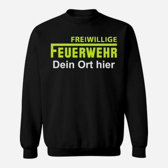 Personalisiertes Freiwillige Feuerwehr Sweatshirt - Dein Ort Design - Seseable