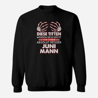 Personalisiertes Geburtstags-Sweatshirt für Männer, Juni Mann Schutz Design - Seseable