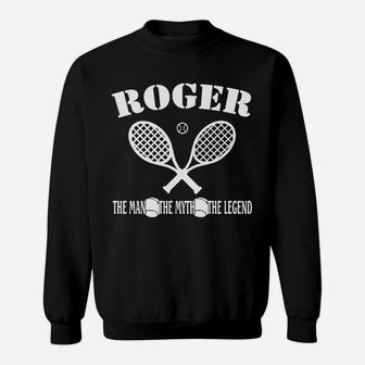 Personalisiertes Roger Tennis Sweatshirt – Mann, Mythos, Legende - Seseable