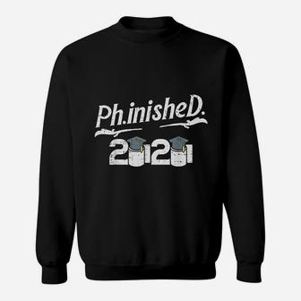 Phinished 2020 Toilet Paper Funny Doctorate Graduation Gift Sweat Shirt - Seseable