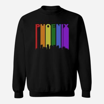Phoenix Gay Pride Rainbow Cityscape Lgbt Sweat Shirt - Seseable