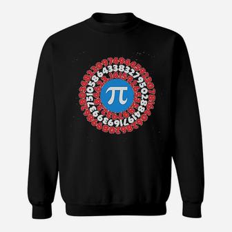 Pi Day Superhero Captain Pi Gift For Math Geeks Sweat Shirt - Seseable