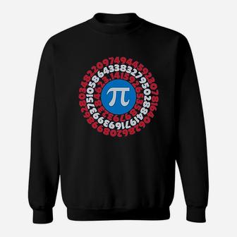 Pi Day Superhero Captain Pi Math Geek Gift Sweat Shirt - Seseable