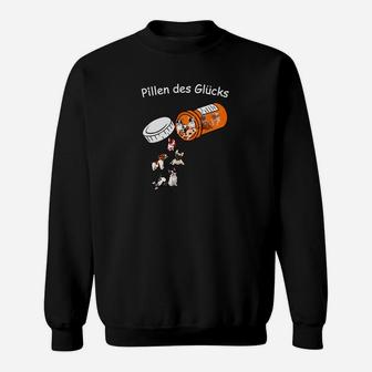 Pilen Des Glücks Französisch Bulldog Sweatshirt - Seseable