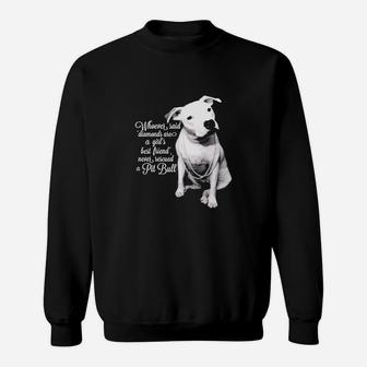 Pit Bull T-shirts - Never Rescued A Pit Bull Sweat Shirt - Seseable