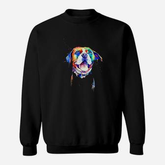 Pitbull Gift Pitbull Artistic Funny Dog Breed Sweat Shirt - Seseable