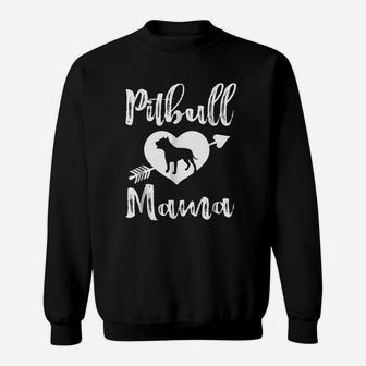 Pitbull Mama Proud Pitbull Mom Sweat Shirt - Seseable