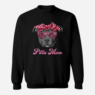 Pittie Mom Cool Pitbull Dog Sweat Shirt - Seseable