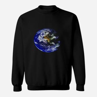 Planet Earth North America Globe Space Globe Sweatshirt - Seseable