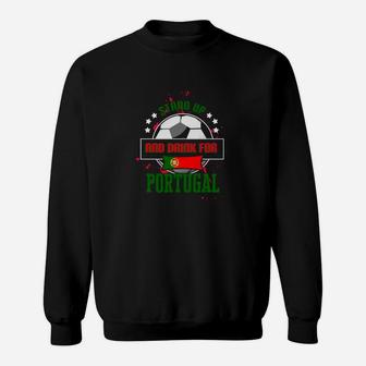 Portugal Fußball-Fan Sweatshirt, Unterstützung & Stolz Motiv - Seseable