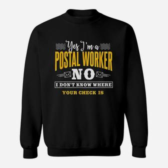 Postal Worker Gifts Funny Mail Carrier Mailman Post Office Sweatshirt - Seseable