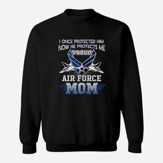 Pride Military Family Proud Mom Air Force Sweat Shirt - Seseable