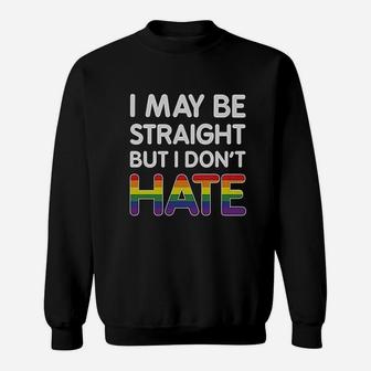 Pride Parade Gay Lesbian Lgbt Rainbow No Hate Sweat Shirt - Seseable