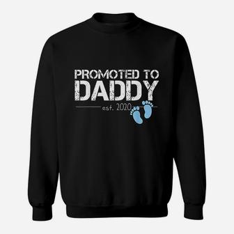 Promoted To Daddy Est 2020 Future New Dad Baby Gift Sweat Shirt - Seseable
