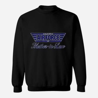 Proud Air Force Mother In Law birthday Sweat Shirt - Seseable