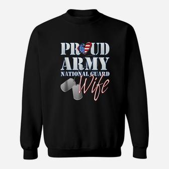 Proud Army National Guard Wife Sweat Shirt - Seseable