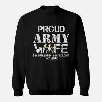 Proud Army Wife Sweat Shirt - Seseable