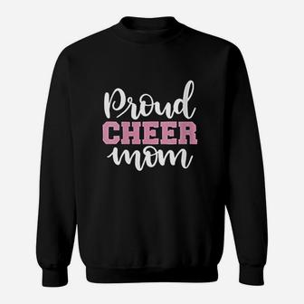 Proud Cheer Mom Cheerleader Sweat Shirt - Seseable