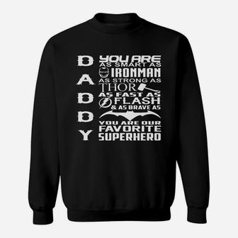 Proud Daddy Superhero, dad birthday gifts Sweat Shirt - Seseable