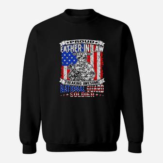 Proud Father Of National Guard Soldier Army Dad Sweat Shirt - Seseable