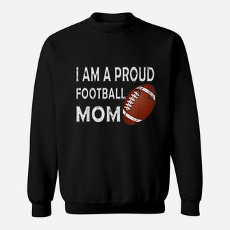 Proud Football Mom Cute Football Mother Sweat Shirt - Seseable
