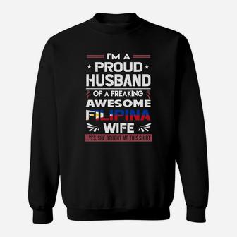 Proud Husband Filipina Wife Sweat Shirt - Seseable