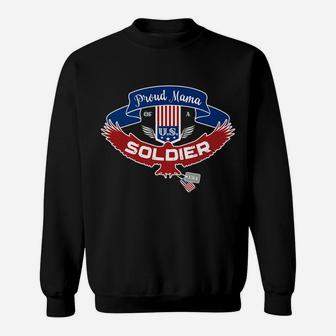 Proud Mama Of A Us Soldier Sweat Shirt - Seseable