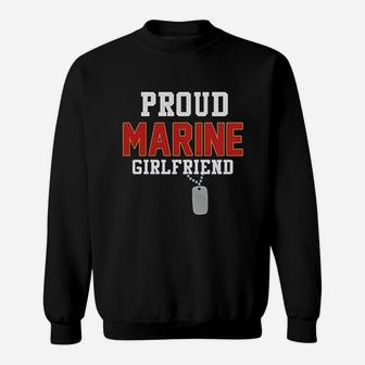 Proud Marine Girlfriend Sweat Shirt - Seseable