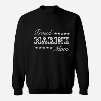 Mothers Day Proud Marine Mom Best Mom Gift Sweat Shirt - Seseable