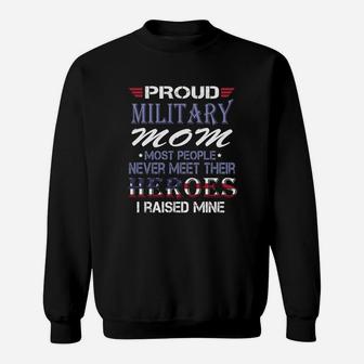 Proud Military Mom Heroes Sweat Shirt - Seseable