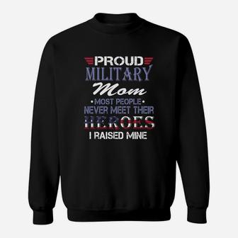 Proud Military Mom Sweat Shirt - Seseable