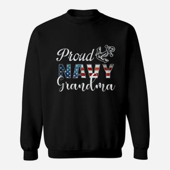 Proud Navy Grandma Military Grandma Sweat Shirt - Seseable
