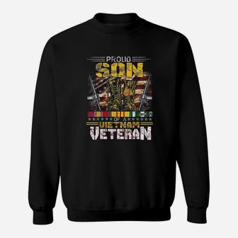 Proud Son Of A Vietnam Veteran Vietnam War Vet Sweat Shirt - Seseable